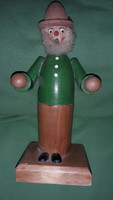 Antique wooden toy wooden figure bearded nurse / hunter 20 cm according to the pictures