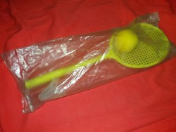 1970's plastic sponge tennis feather game set as sold by bazaars according to the pictures