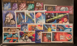 Space research stamps, 23 Soviet postage stamps 1976-1979. F/2/6
