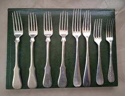 Antique 14 piece berndorf alpaca art nouveau cutlery set (