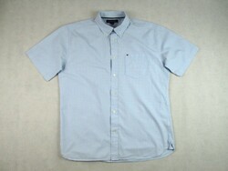 Original tommy hilfiger (l / xl) elegant small check short sleeve men's shirt