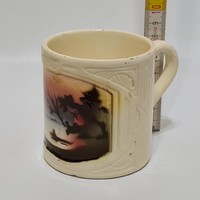 Körmöcbánya colorful sunset mug with off-white glaze (3003)