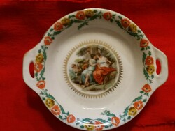 Antique alt viennese baroque scene porcelain offering very rare and beautiful condition 20 cm according to pictures
