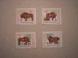 Lithuania - fauna, wwf, bison 1996