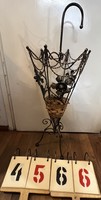 Antique wrought iron umbrella stand, 71 x 30 cm. 4566