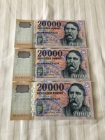 20.000 Ft-os bankjegysor