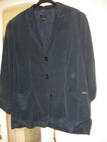 100% Silk dark blue blazer