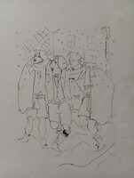 Jean cocteau 'les enfants terribles' original art-deco lithograph 1930's