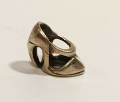 Silver charm high heels