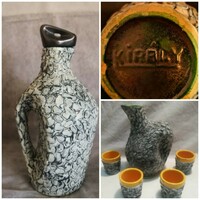 Károly Király shrink-glazed ceramics