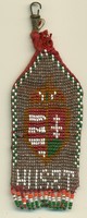 Pearl weaving: Hussite souvenir with crown coat of arms