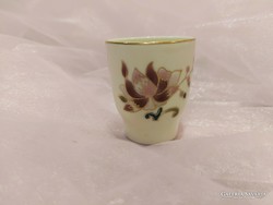 Zsolnay porcelain, short drinking glass.