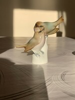 Zsolnay cinege pár porcelán madár