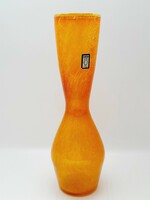 Karcagi orange veil glass vase - 26.8 cm