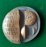 András Kiss bronze medal, small sculpture 1979