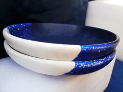 2 marked ceramic bowls