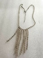 Sold out!!!Antique silver plated crystal necklace with stones / gift bracelet!