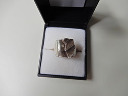 Régi finn Matti J. Hyvarinen - SIROKORU modernista kézműves ezüst gyűrű