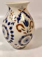 Zsolnay porcelán váza ritka mintás