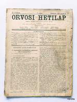 1932 I 9  /  ORVOSI HETILAP  /  Régi ÚJSÁGOK KÉPREGÉNYEK MAGAZINOK Ssz.:  27243