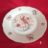 Bavaria bareuther waldsassen, bird, German porcelain plate (3 pieces)