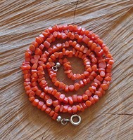Beautiful coral necklace with silver fittings