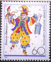 N1349 / Germany 1988 the Mainz carnival stamp postal clear