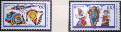 N1417-8 / Germany 1989 Europe : children's toys stamp set post clear