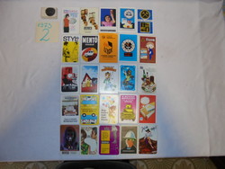Twenty-two pieces of old card calendars - 1973 + three pieces from 1970 - together