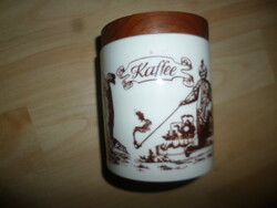 Marked German porcelain coffee container