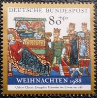 N1396 / Germany 1988 Christmas stamp postal clear