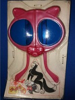 Retro packaged toy cat head sunglasses tom & jerry plastic unopened toy as shown in the pictures