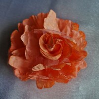 Wedding bcs06 - brooch, brooch, hair clip - approx. 9cm peach-colored flower
