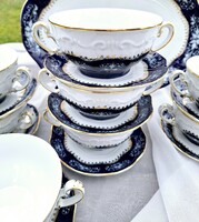 Zsolnay pompadour large soup cups