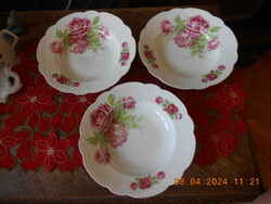 Zsolnay pearly rose deep plate