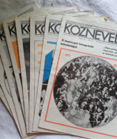 KÖZNEVELÉS hetilapok 1973