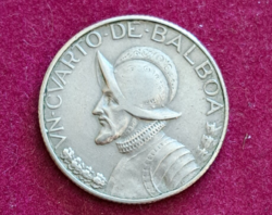1970. Panama silver ¼ balboa (1603)
