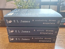 E. L. James: A szürke ötven árnyalata trilógia, 3 kötet együtt. 3500.-Ft