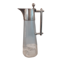 Silver decanter with smooth glass ez419