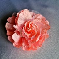 Wedding bcs08 - brooch, brooch, hair clip - approx. 9cm pink flower