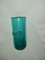Coca cola retro glass cup with a rare pattern, numbered in green color