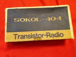 Old cccp Russian sokol 404 radio factory paper box for collectors in the condition shown in the pictures