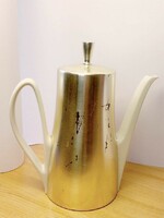 Antique artdeco coffee, tea and beverage thermos with porcelain insert from Germany