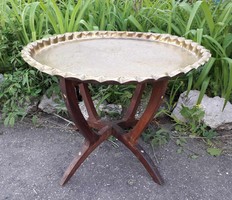 Oriental small table / wood-copper.