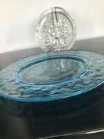 Turquoise glass plate, very nice piece(s)