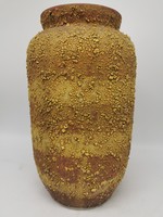 35 cm magas, nagy méretű, retro kerámia váza, benyomott jelzés