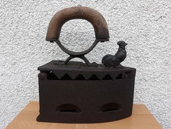Körmöcbánya antique cast iron iron with rooster