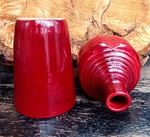 Burgundy vases from Abbot Balázs