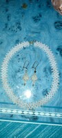 Handmade pearl jewelry set