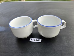 T1563 lowland blue striped coffee cups 2 pcs